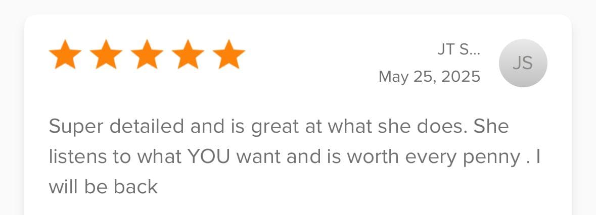 Review from JT S.